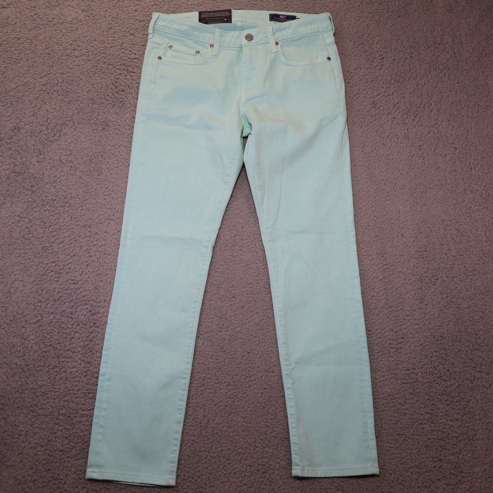 Vineyard Vines Mens 30x30 Slim Fit 5-Pocket Pants Mint Green Chino 1P001154 NWT